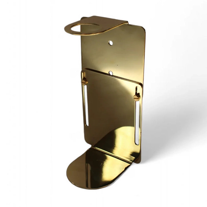 Beautiful Earth Brass Adjustable Lockable Caddy - Single Bottle Holder natural hospitality guest amenity