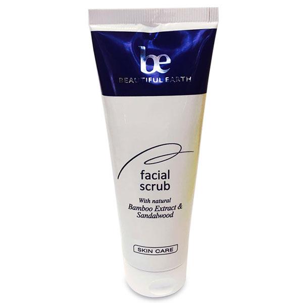 Beautiful Earth Facial Scrub with Bamboo Extract & Sandalwood - 75ml natural natural personal care product