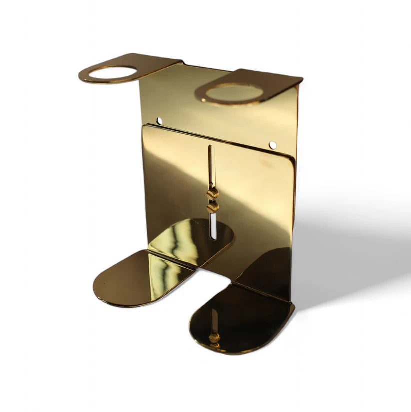Beautiful Earth Brass Adjustable Lockable Caddy - Two Bottle Holder natural hospitality guest amenity