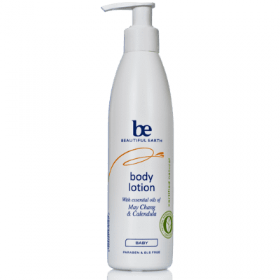 Beautiful Earth Baby Body Lotion with May Chang & Calendula - 250ml natural body lotion
