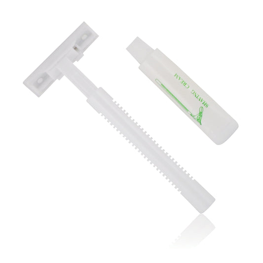 Beautiful Earth Plastic Shaving Kit - 10 units per pack natural hospitality guest amenity