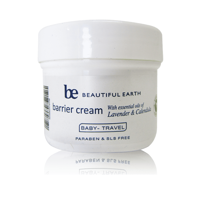 Beautiful Earth Baby Barrier Cream with Lavender & Calendula - Travel Size 125ml natural natural personal care product