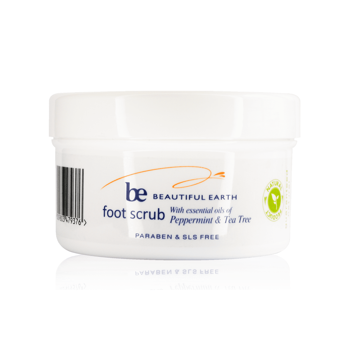 Beautiful Earth Foot Scrub with Peppermint & Tea Tree - 250g natural foot scrub