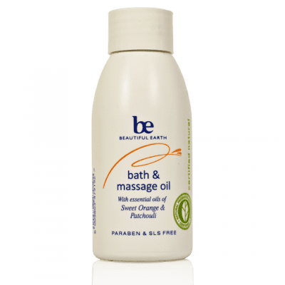 Beautiful Earth Bath & Massage Oil with Sweet Orange & Patchouli - 100ml natural bath and massage oil